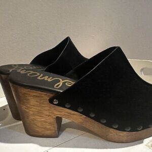 Sam Edelman Black and Brown Platform clogs 🤎